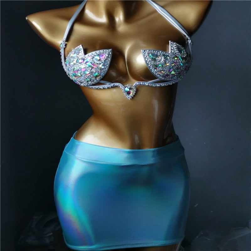 Siamese Rhinestone Bikini