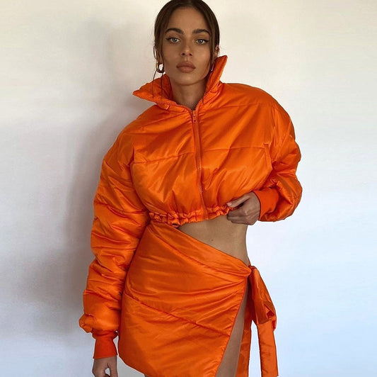 Puffer Jacket & Skirt (BUY SEPARATELY)