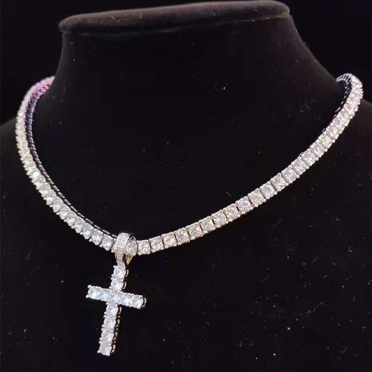 Iced out Cross Pendant