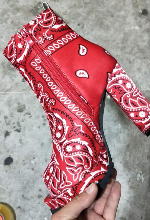 Bandana Platform Boots
