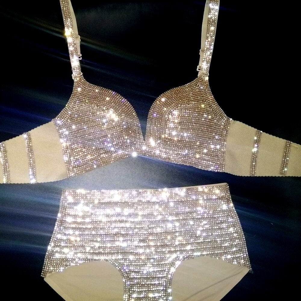 Diamante Bling Bathing Suit