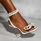 Pearl Bow Strap Sandals