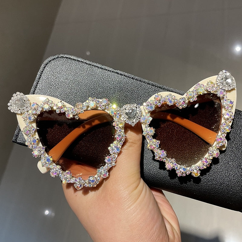 Heart Bling Sunglasses