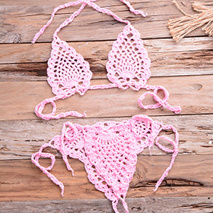 In A Daze 2 Piece Crochet Sexy Bikini/lingerie