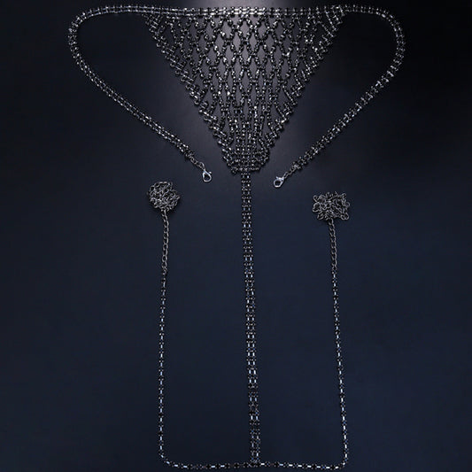 Mesh Crystal Bikini Thong