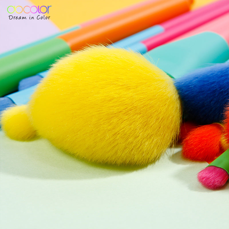 Colorful Makeup brushes Set