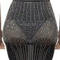 Crystal 2Pcs Sexy Maxi Skirt Set