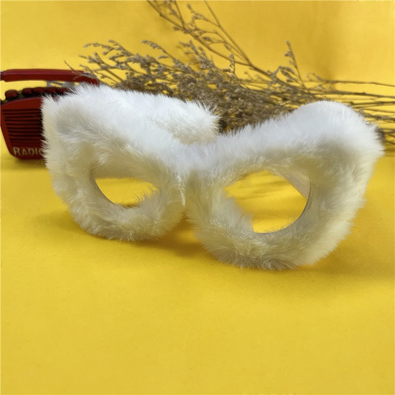 Furry Cat Eye Sunglasses