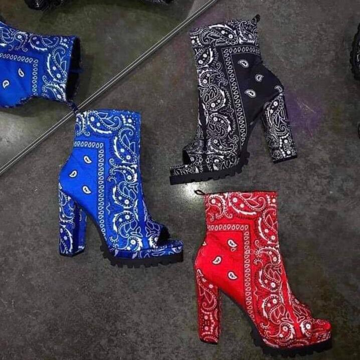 Bandana Platform Boots