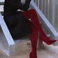 Velvet Over The Knee Boots