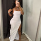 Backless High Split Maxi Dress