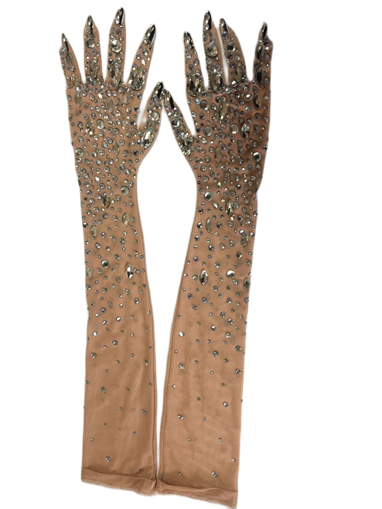 Rhinestones Gloves