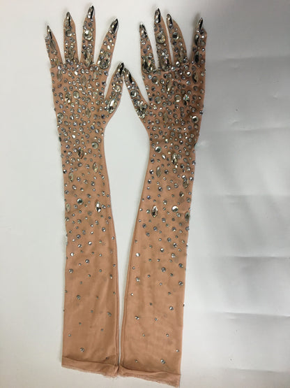 Rhinestones Gloves