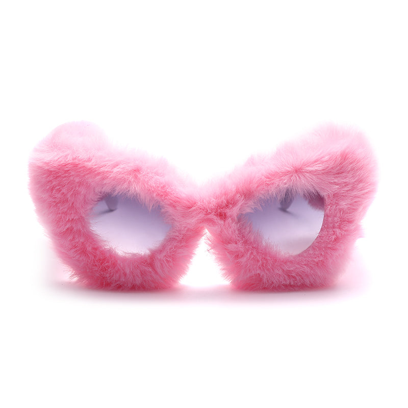 Furry Cat Eye Sunglasses