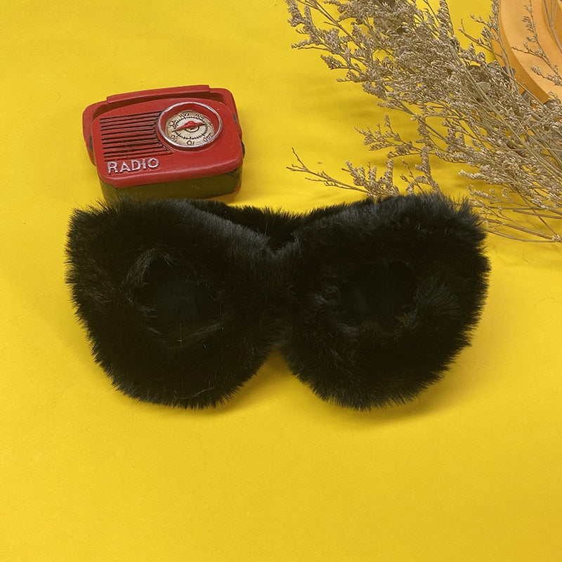 Furry Cat Eye Sunglasses