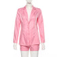 Suit Jacket Short Set