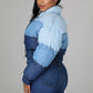 Denim Puffer Coat