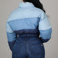 Denim Puffer Coat