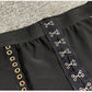 Lace up Gold Eyelets Pants