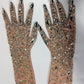 Rhinestones Gloves
