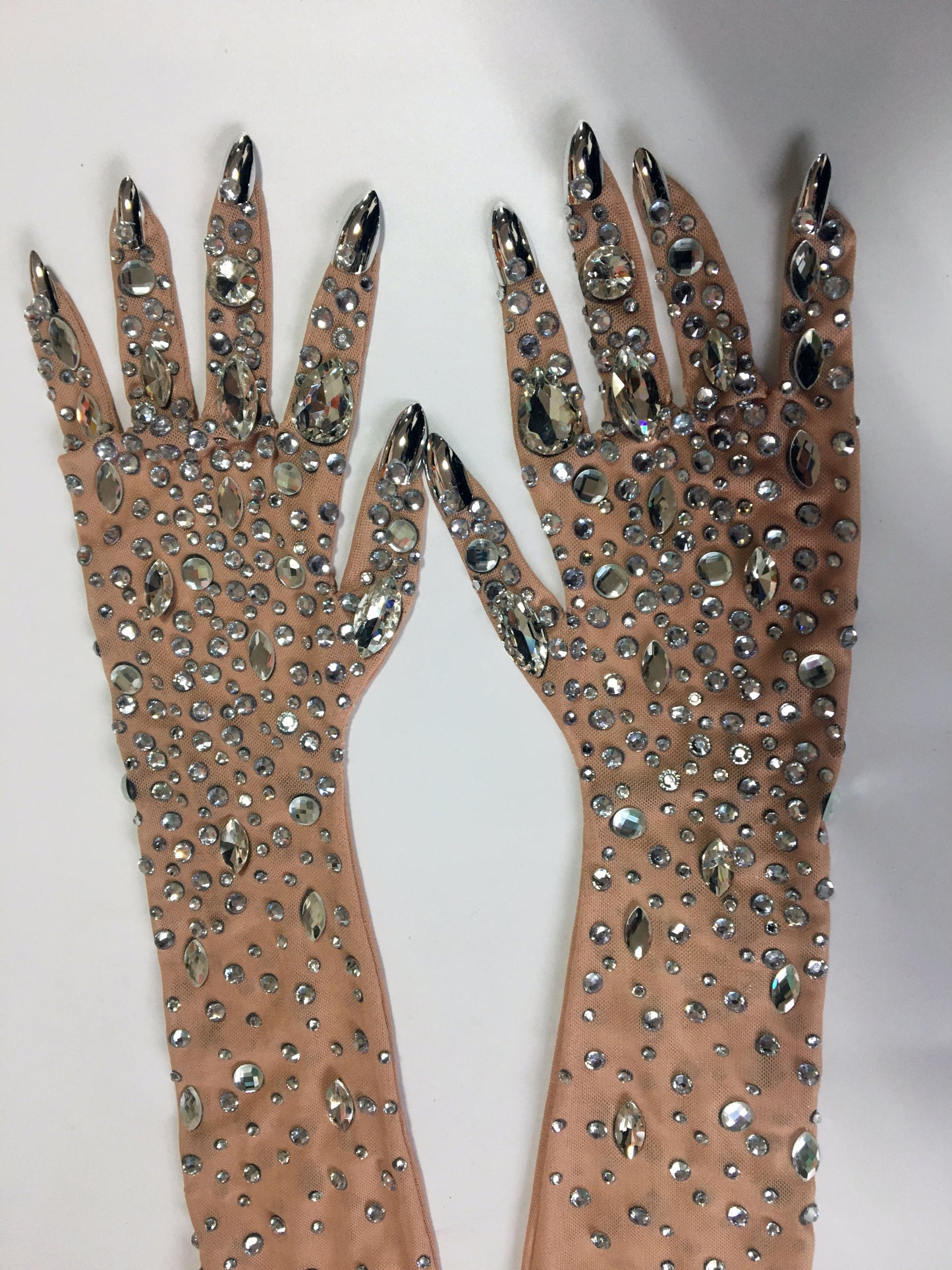 Rhinestones Gloves