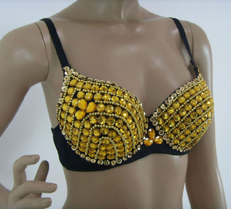 Sequined Diamond Bra