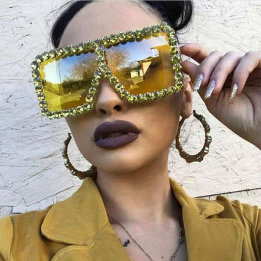 Oversized Crystal Sunglasses