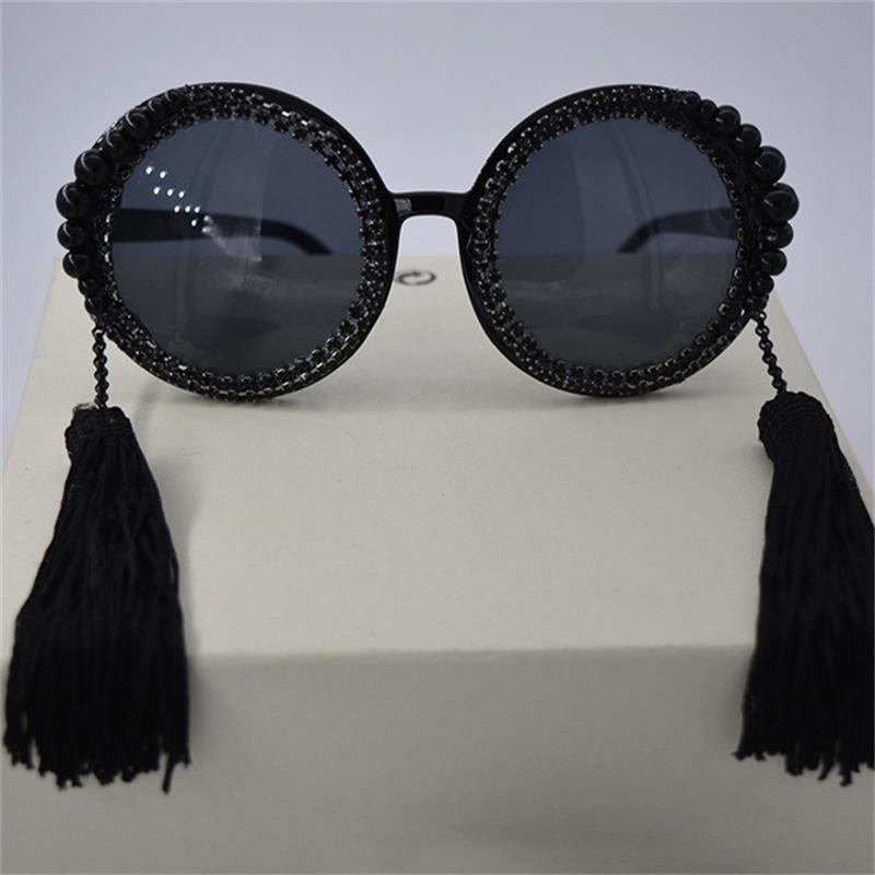 Tassel Round Sunglasses