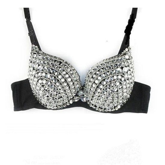 Sequined Diamond Bra