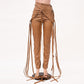 Drawstring Leather Pants