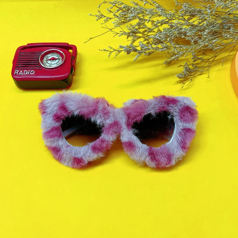 Furry Cat Eye Sunglasses