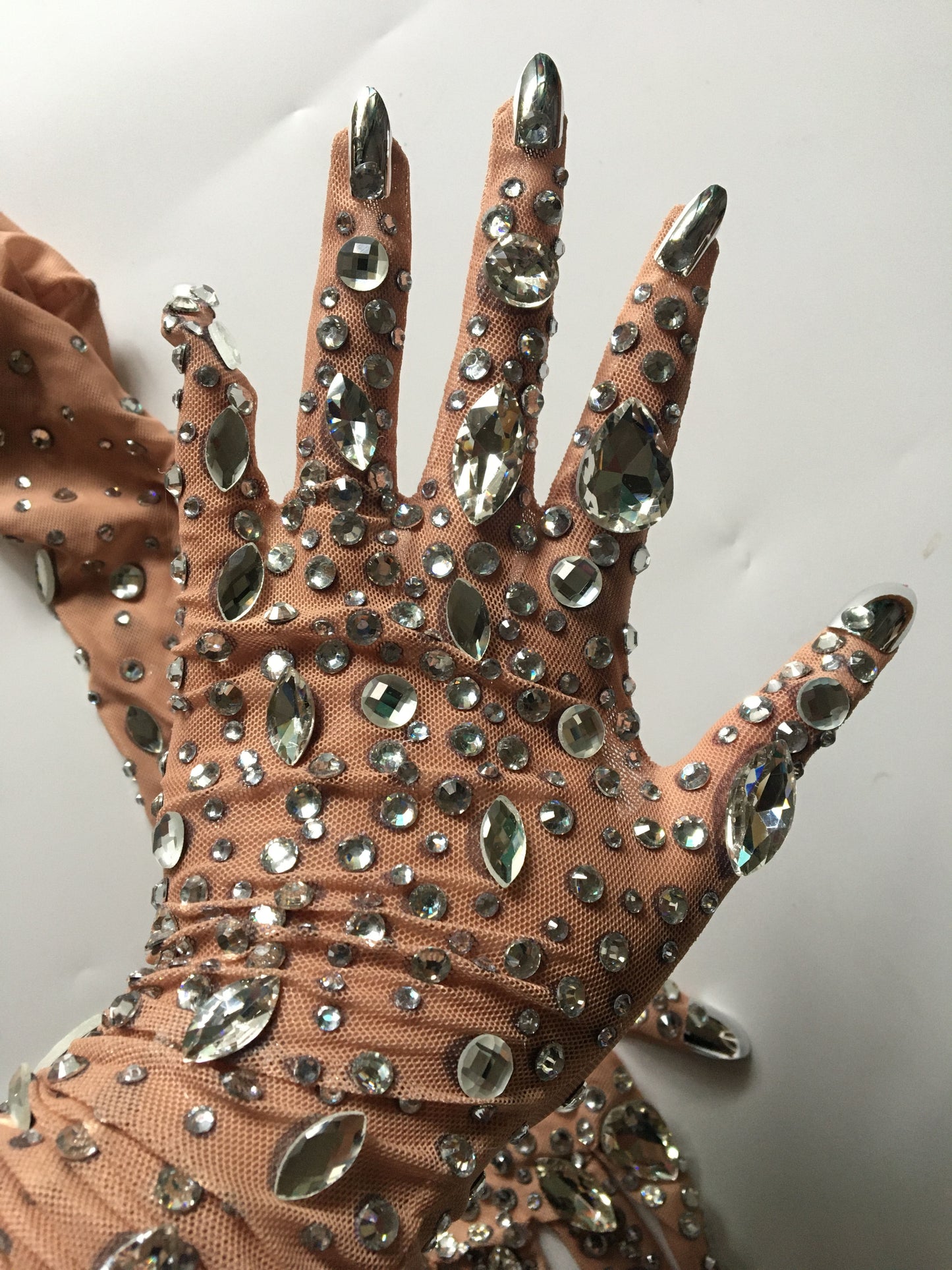 Rhinestones Gloves