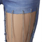 Diamond Chain Tassel Denim Pants
