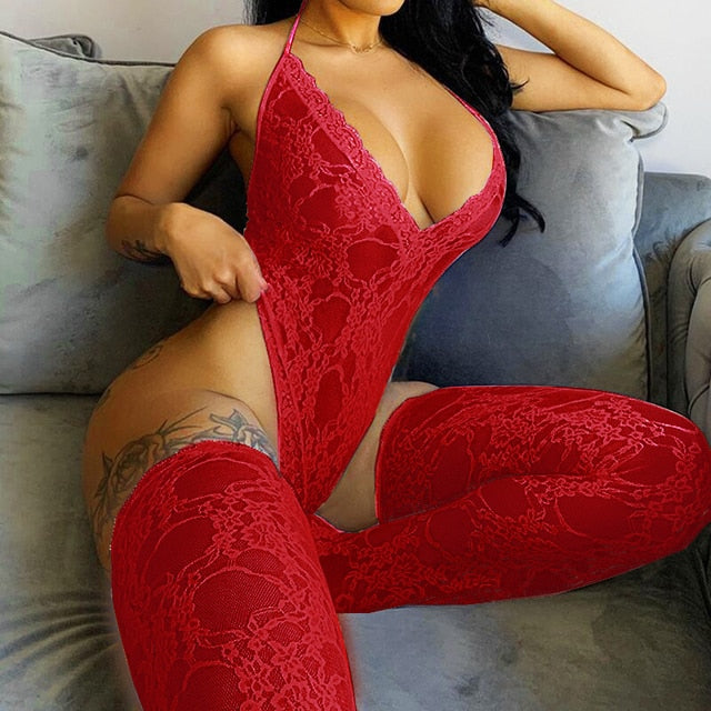 Bodysuit/Tights Lingerie Set