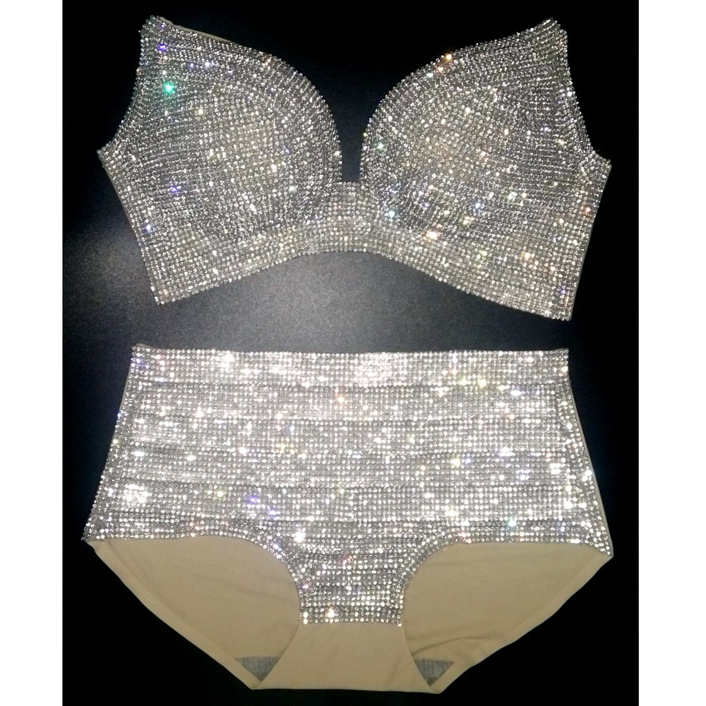 Diamante Bling Bathing Suit