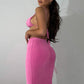 2 Piece Ribbed Skirt Set