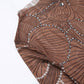 Brown Petals Dress