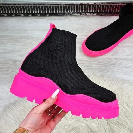 Sock Platform Boots