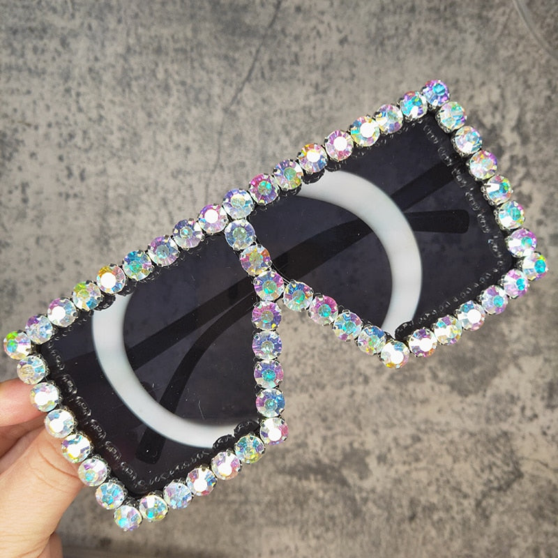 Oversized Crystal Sunglasses