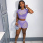 Black Sheer Mesh 2 Pcs Set
