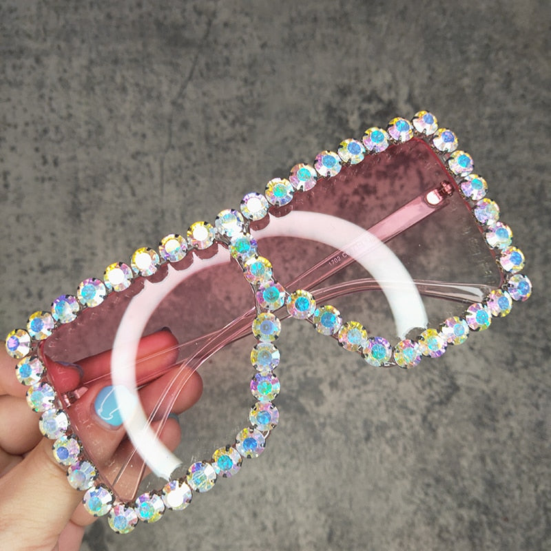 Oversized Crystal Sunglasses