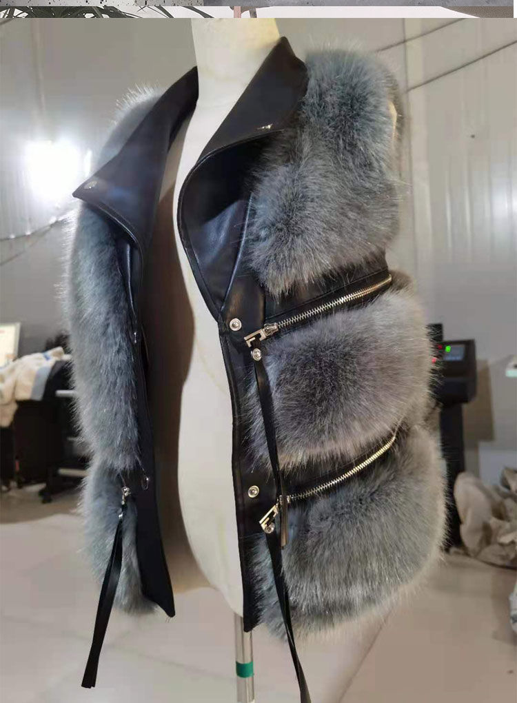 Faux Fur Vest Coat