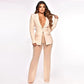 Instant Connection Blazer + Beading Sheer Mesh Pants Set