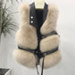 Faux Fur Vest Coat