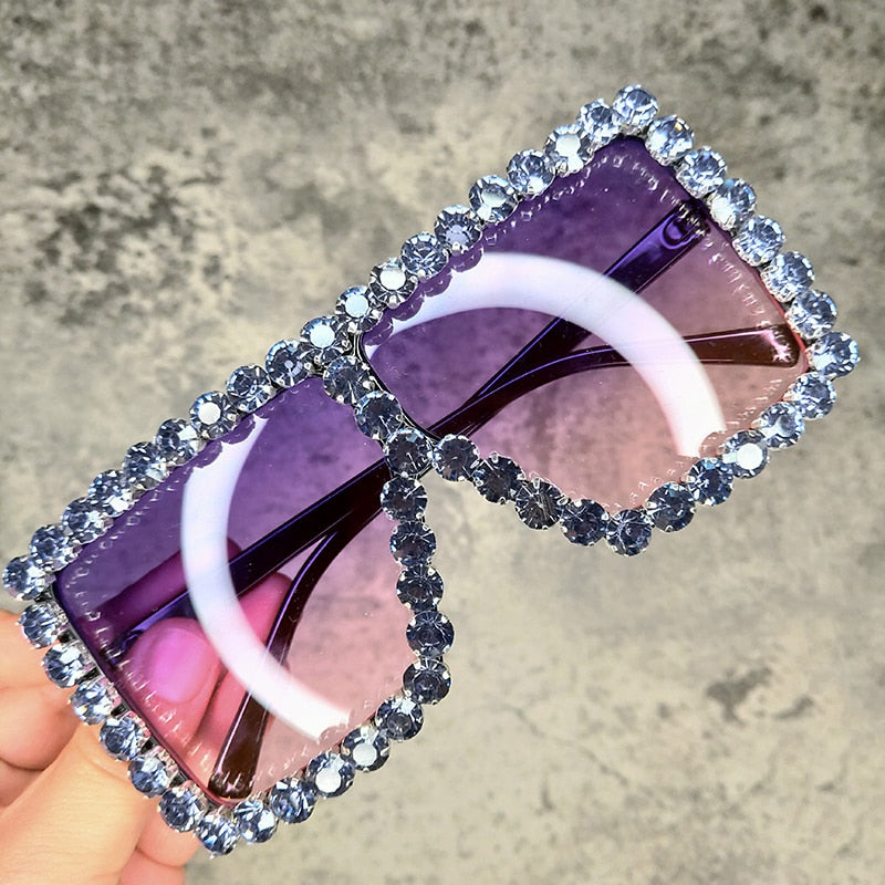 Oversized Crystal Sunglasses