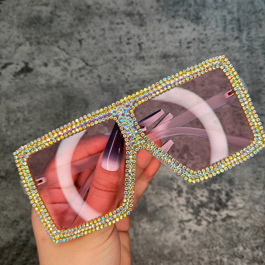 Oversized Crystal Sunglasses