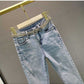 Fringed Rhinestone Jeans
