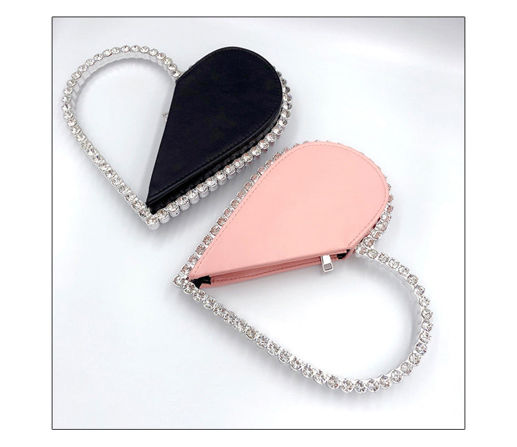 Heart Shaped Diamond Clutch