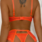 Diamond Mesh 3 Pcs Garter Set