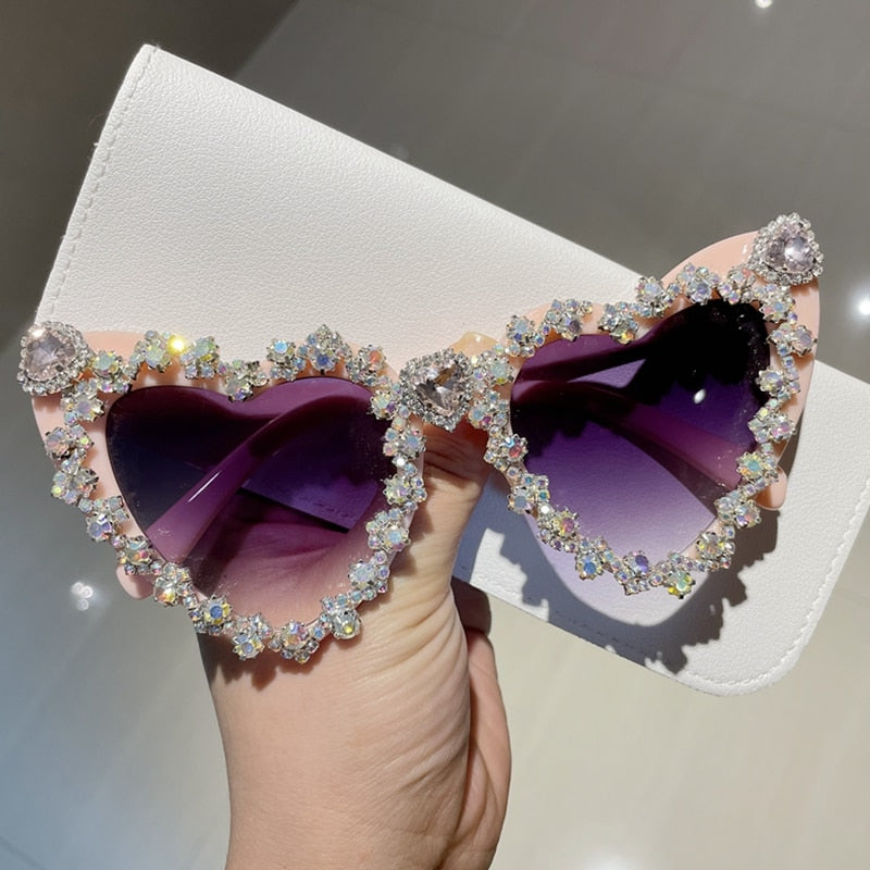 Heart Bling Sunglasses